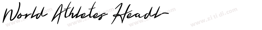 World Athletes Headl字体转换